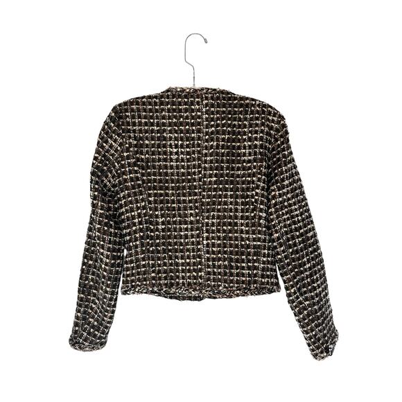 Heartloom Brown Tweed Twee Single Breasted Button Front Saffron Blazer Size XS - Picture 9 of 12